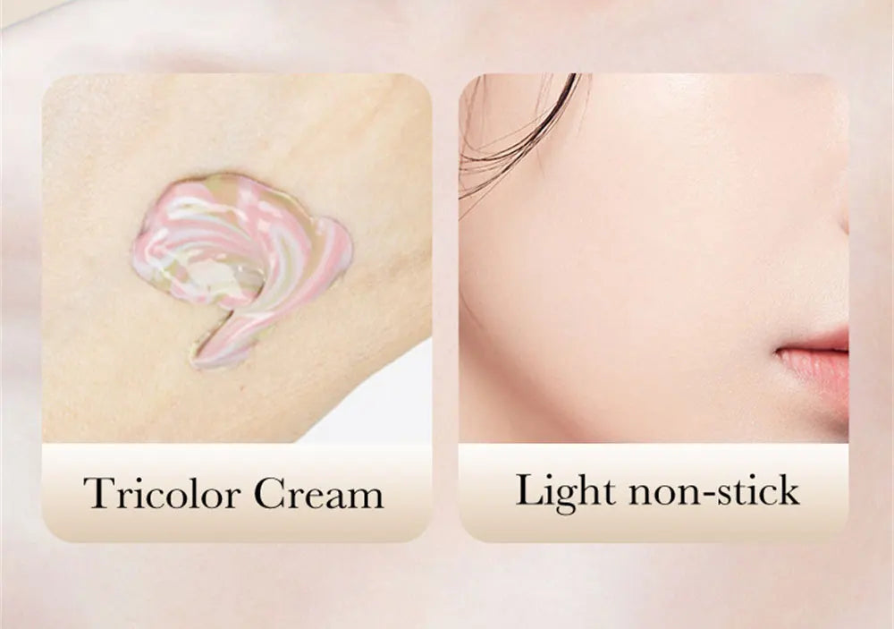 Three-Tone Makeup Primer & Puff Options