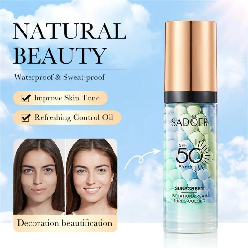 Three-Tone Makeup Primer & Puff Options