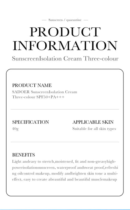 Three-Tone Makeup Primer & Puff Options