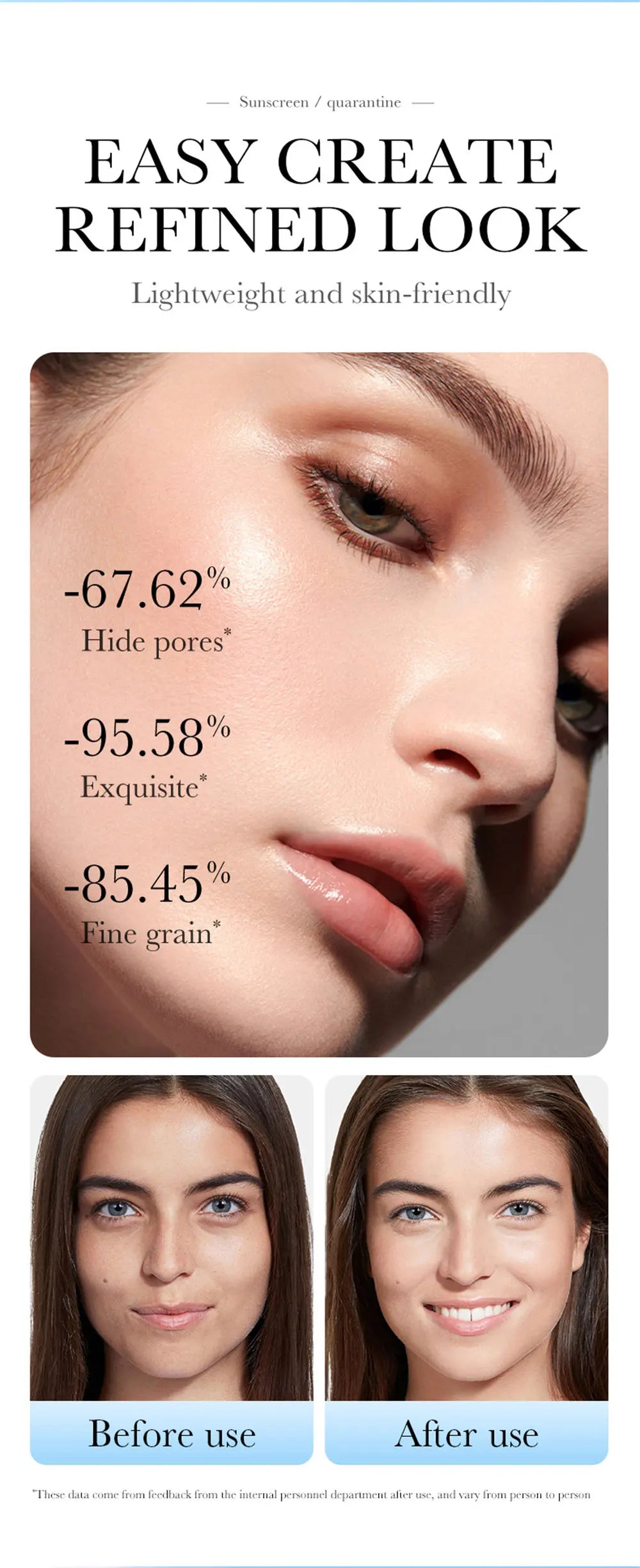 Three-Tone Makeup Primer & Puff Options